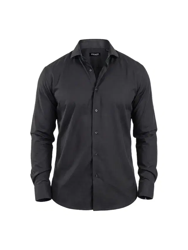 Maceoo Men's Einstein Stretch Shirt - Black