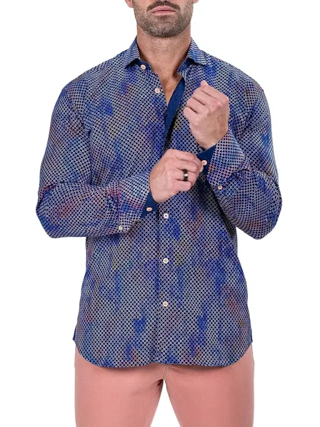 Maceoo Men's Eins Marthyr Shirt - Multicolored