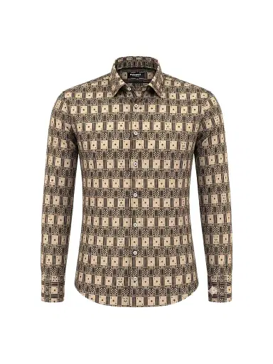 Maceoo Men's Fibonacci Stretch Shirt - Green - Size XXXL | Thumbnail 1 Maceoo Men's Fibonacci Stretch Shirt - Green - Size XXXL | Thumbnail 1
