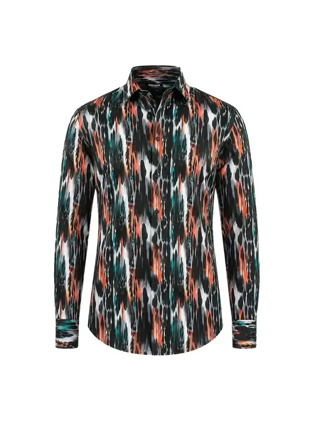 Maceoo Men's Fibonacci Woven Shirt - Multicolored