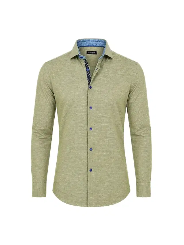 Maceoo Men's Fibonacci Woven Shirt - Green