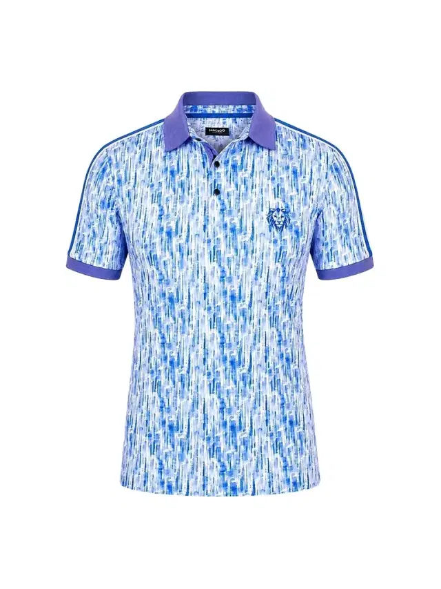 Maceoo Men's Golf Polo Shirt - Blue