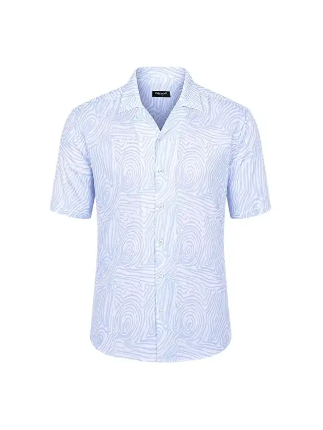Maceoo Men's Apachi Marthyr Shirt - Blue