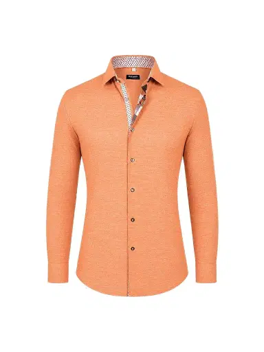 Maceoo Men's Fibonacci Woven Shirt - Orange - Size XXXL | Thumbnail 1 Maceoo Men's Fibonacci Woven Shirt - Orange - Size XXXL | Thumbnail 1
