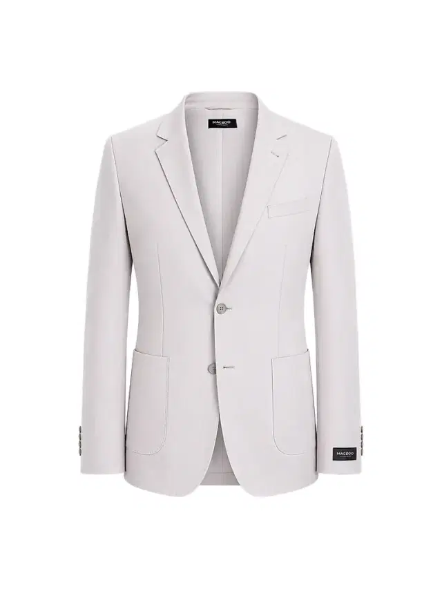 Maceoo Men's Descartes Unconstructed Blazer - White