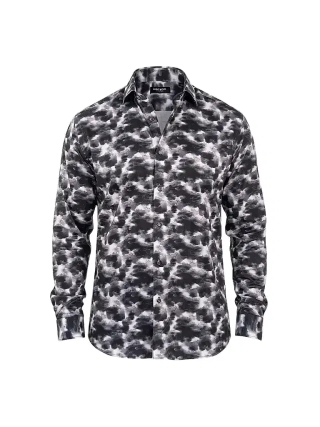 Maceoo Men's Fibonacci Stretch Shirt - White
