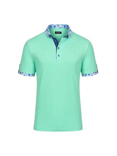 Maceoo Men's Newton Marthyr Polo Shirt - Green - Size XXL | Thumbnail 1