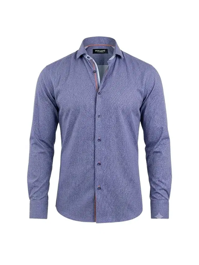 Maceoo Men's Einstein Stretch Shirt - Purple