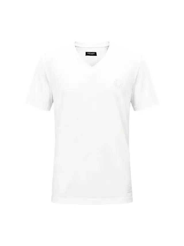 Maceoo Men's V-Neck SS Short Sleeve T-Shirt - White