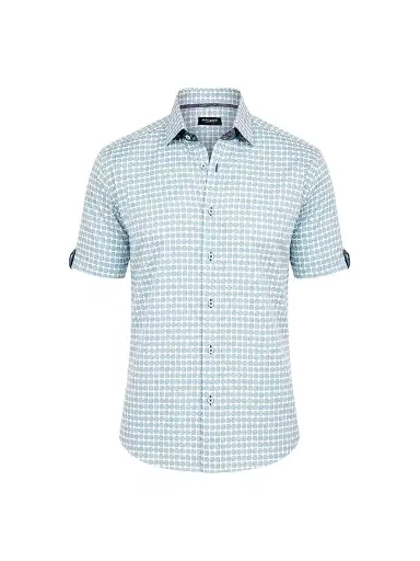 Maceoo Men's Galileo Short Sleeve Shirt - Green - Size XXXL | Thumbnail 1 Maceoo Men's Galileo Short Sleeve Shirt - Green - Size XXXL | Thumbnail 1