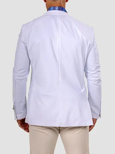 Maceoo Men's Uncostructed Marthyr Blazer - White - Size XXXL | Thumbnail 8