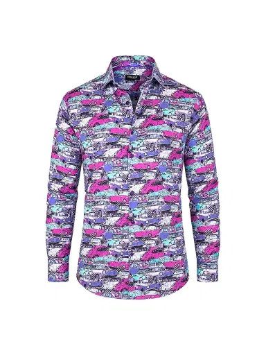 Maceoo Men's Fibonacci Vin Multi Shirt - Size XXXL | Thumbnail 1