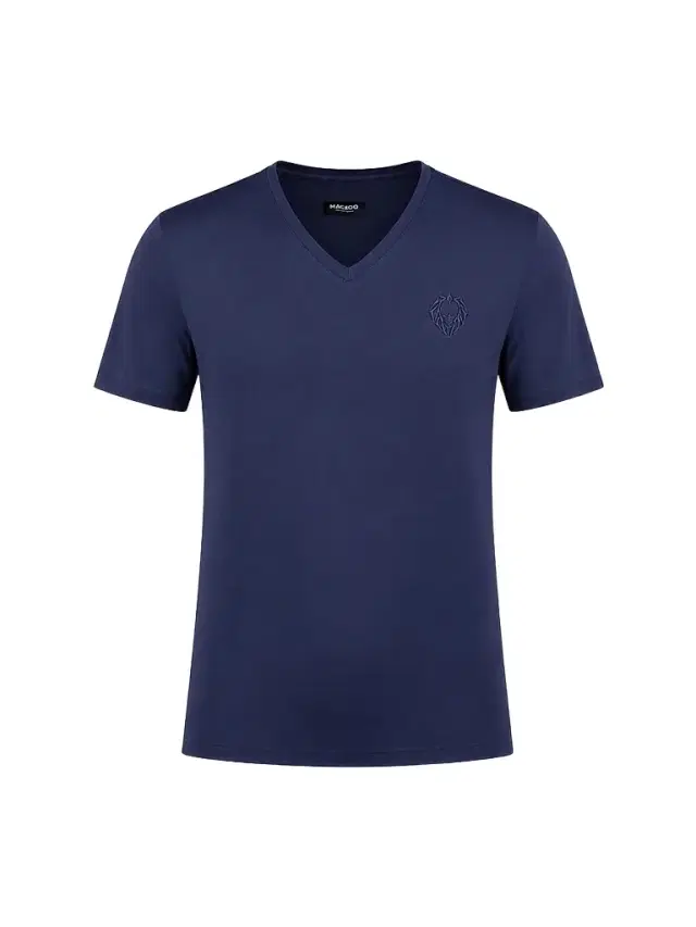 Maceoo Men's V-Neck SS Short Sleeve T-Shirt - Blue