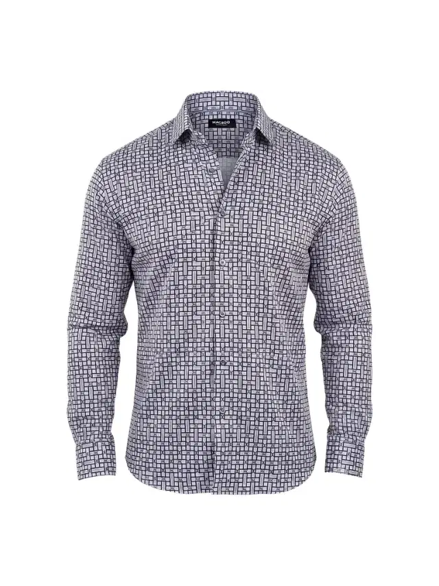 Maceoo Men's Fibonacci Stretch Shirt - Multicolored