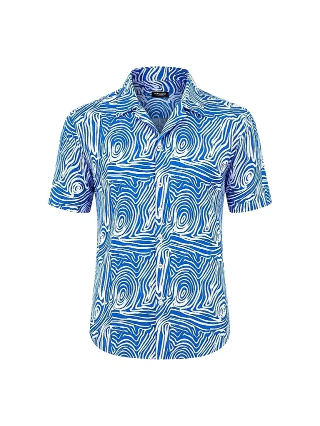 Maceoo Men's Apachi Marthyr Shirt - Blue