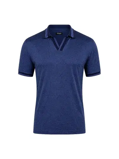Maceoo Men's Knit Polo Shirt - Blue - Size XXXXL | Thumbnail 1 Maceoo Men's Knit Polo Shirt - Blue - Size XXXXL | Thumbnail 1