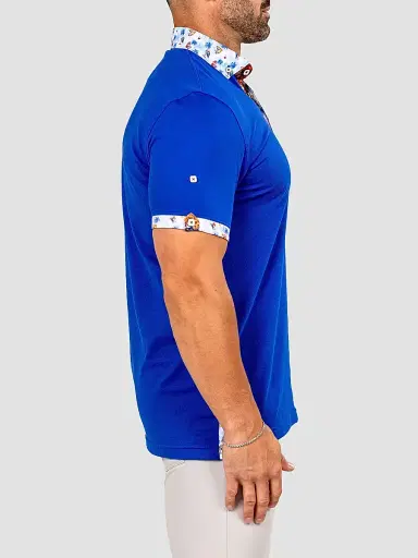 Maceoo Men's Newton Marthyr Polo Shirt - Blue - Size XXXL | Thumbnail 5