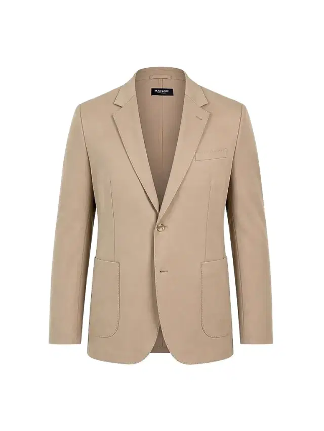 Maceoo Men's Descartes Unconstructed Blazer - Beige