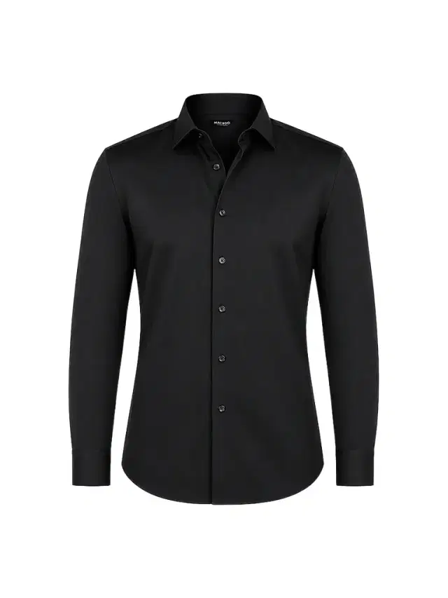 Maceoo Men's Fibonacci Woven Shirt - Black