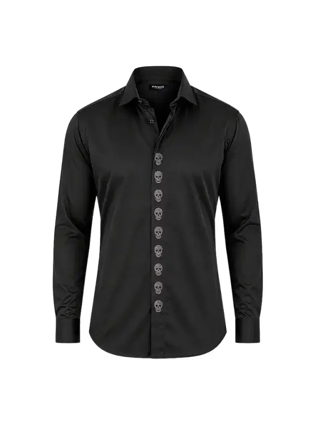 Maceoo Men's Stone Marthyr Shirt - Black