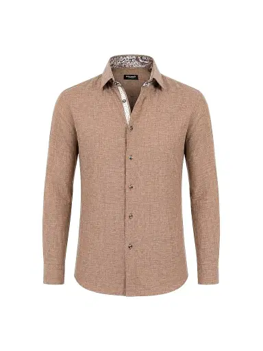 Maceoo Men's Fibonacci Woven Shirt - Brown - Size XXXL | Thumbnail 1