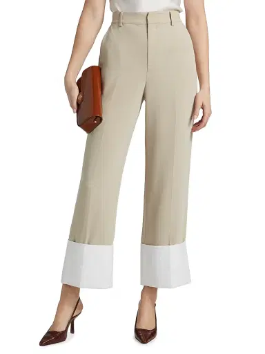 Cinq à Sept Women's Maesa Turn-Up Pants | Thumbnail 3 Cinq à Sept Women's Maesa Turn-Up Pants | Thumbnail 3