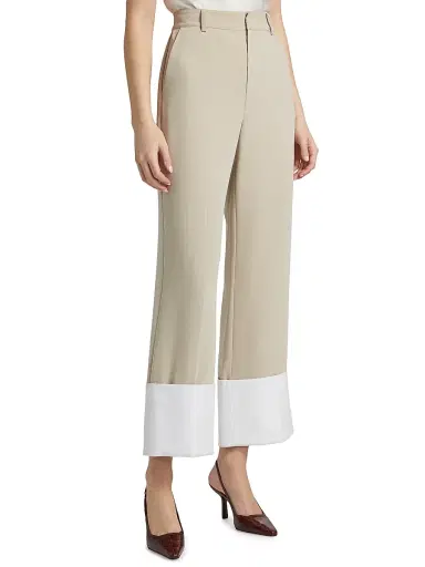 Cinq à Sept Women's Maesa Turn-Up Pants | Thumbnail 4 Cinq à Sept Women's Maesa Turn-Up Pants | Thumbnail 4