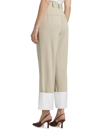 Cinq à Sept Women's Maesa Turn-Up Pants | Thumbnail 5 Cinq à Sept Women's Maesa Turn-Up Pants | Thumbnail 5