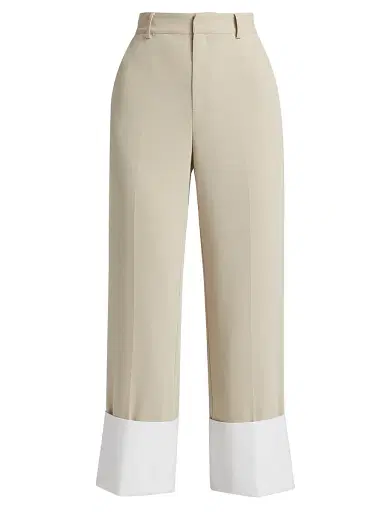 Cinq à Sept Women's Maesa Turn-Up Pants | Thumbnail 1 Cinq à Sept Women's Maesa Turn-Up Pants | Thumbnail 1