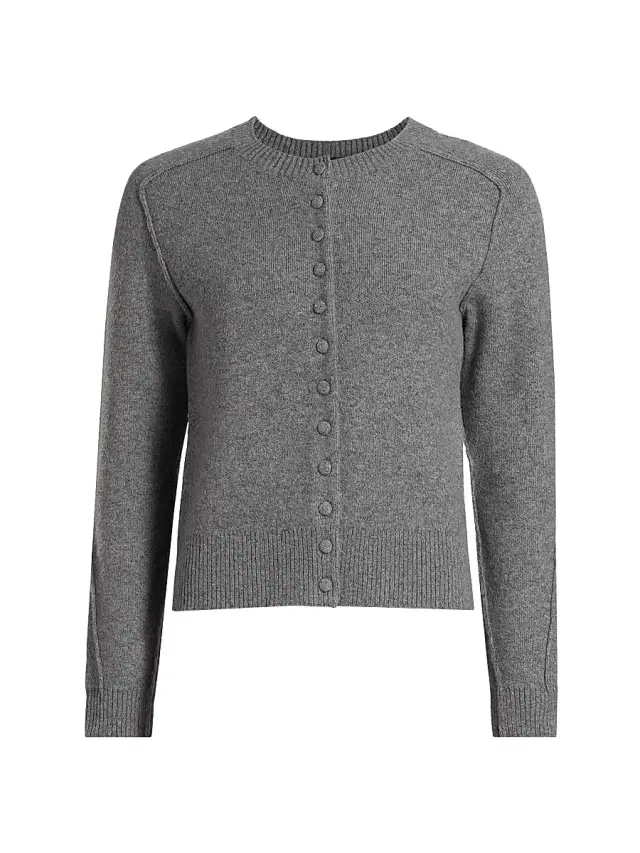 rag & bone Women's Bridget Crewneck Cardigan - Grey