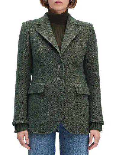 Favorite Daughter Women's The City Herringbone Wool-Blend Blazer - Yorkshire Herring - Size XS | Thumbnail 4