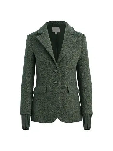 Favorite Daughter Women's The City Herringbone Wool-Blend Blazer - Yorkshire Herring - Size XS | Thumbnail 1