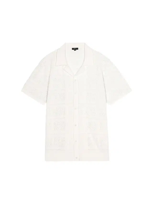 Rails Men's Yates Cotton-Linen Knit Camp Shirt - White