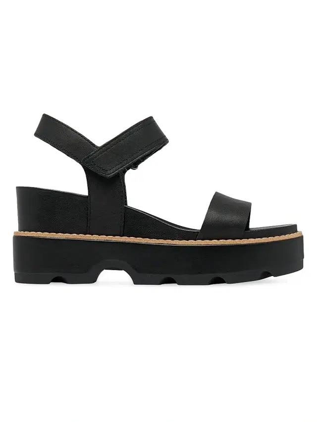 Sorel Women's JOANIE IV 75MM Leather Y-Strap Wedge Sandals