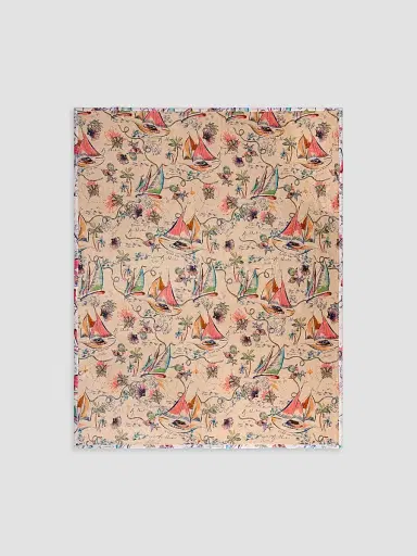 Johnny Was Marina Print Travel Blanket - Marina Scarf | Thumbnail 2 Johnny Was Marina Print Travel Blanket - Marina Scarf | Thumbnail 2