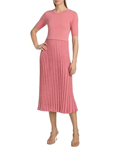 Elie Tahari Women's Vesper Sweater Midi-Dress - Dragonfruit - Size XL | Thumbnail 3