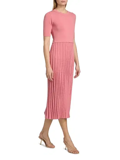 Elie Tahari Women's Vesper Sweater Midi-Dress - Dragonfruit - Size XL | Thumbnail 4