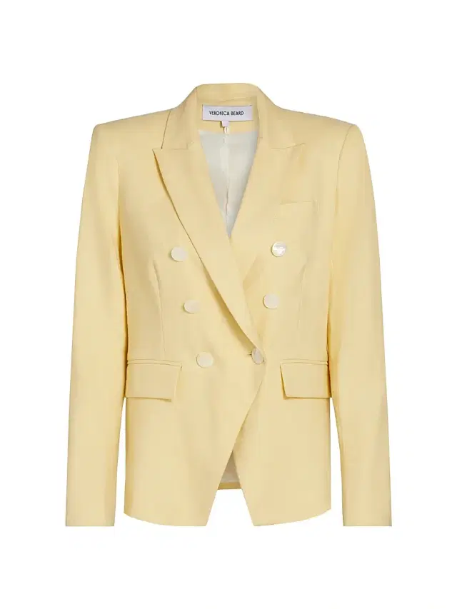 Veronica Beard Women's Miller Dickey Linen-Blend Jacket - Chamomile