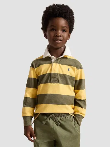 Polo Ralph Lauren Little Boy's & Boy's Cotton Jersey Rugby Shirt | Thumbnail 3 Polo Ralph Lauren Little Boy's & Boy's Cotton Jersey Rugby Shirt | Thumbnail 3