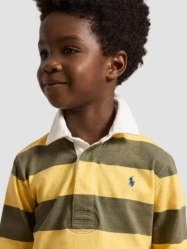 Polo Ralph Lauren Little Boy's & Boy's Cotton Jersey Rugby Shirt | Thumbnail 4 Polo Ralph Lauren Little Boy's & Boy's Cotton Jersey Rugby Shirt | Thumbnail 4