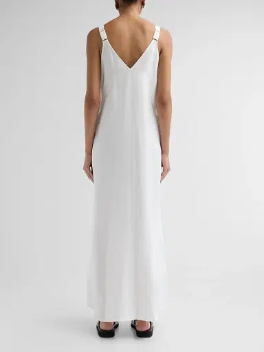 L'Agence Women's Didi O-Ring Strap Maxi Dress - White - Size XL | Thumbnail 3 L'Agence Women's Didi O-Ring Strap Maxi Dress - White - Size XL | Thumbnail 3