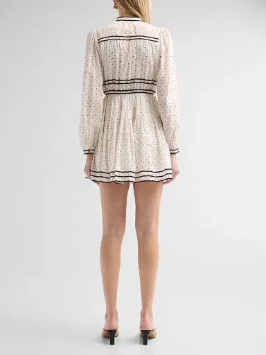 Ulla Johnson Women's Lumi Cotton Mini Dress - Blanc - Size 16 | Thumbnail 3 Ulla Johnson Women's Lumi Cotton Mini Dress - Blanc - Size 16 | Thumbnail 3