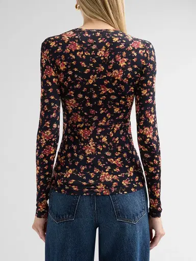Ulla Johnson Women's Neri Long-Sleeve Jersey Top | Thumbnail 3