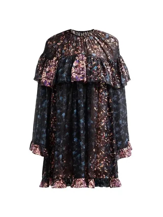 Ulla Johnson Women's Lune Silk Mini Dress - Eclipse