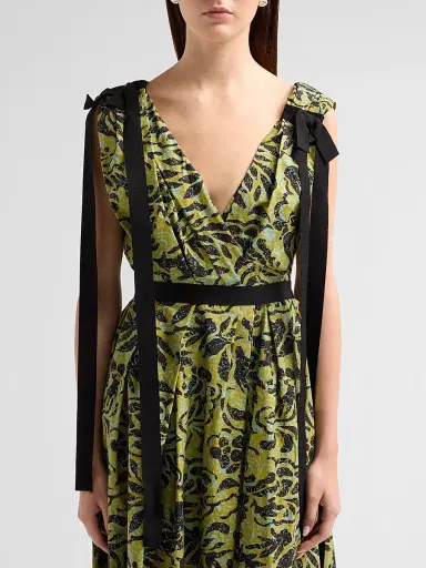 Ulla Johnson Women's Karina Bow Midi Dress | Thumbnail 5 Ulla Johnson Women's Karina Bow Midi Dress | Thumbnail 5