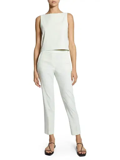 Theory Women's Cropped Boatneck Top | Thumbnail 2
