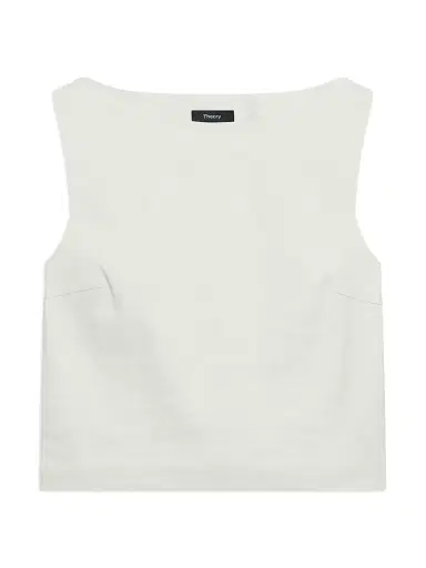 Theory Women's Cropped Boatneck Top | Thumbnail 1