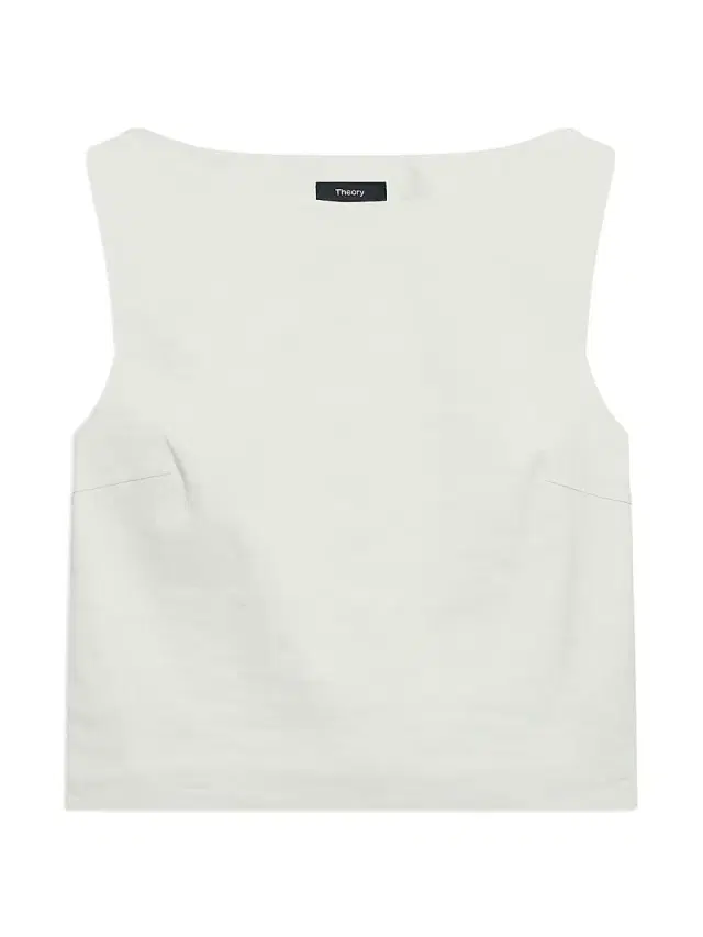 Theory Women's Cropped Boatneck Top - Light Sea Glass