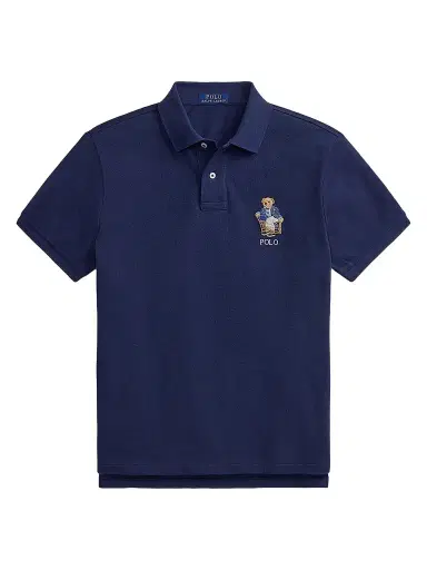 Polo Ralph Lauren Men's Polo Bear Cotton Polo Shirt - Newport Bear Navy | Thumbnail 1