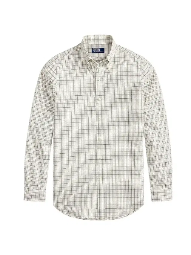 Polo Ralph Lauren Men's Tattersall Cotton Shirt - White Khaki Multi